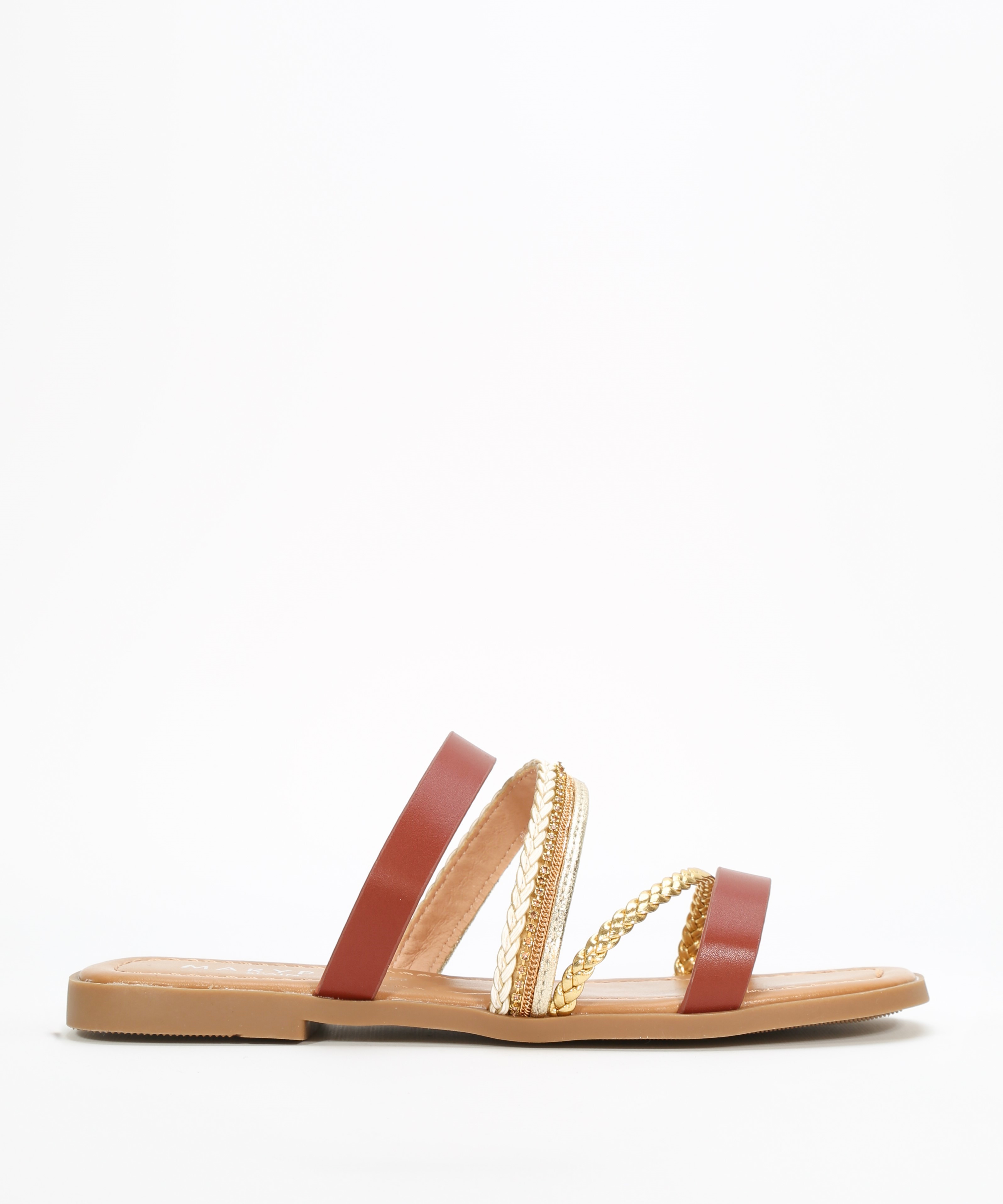 Sandalias planas tiras trenzadas image number null